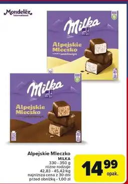 Carrefour Czekoladki czekoladowe Milka Alpejskie Mleczko oferta