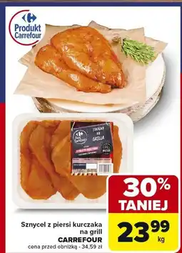 Carrefour Sznycel z piersi kurczaka na grill Carrefour oferta