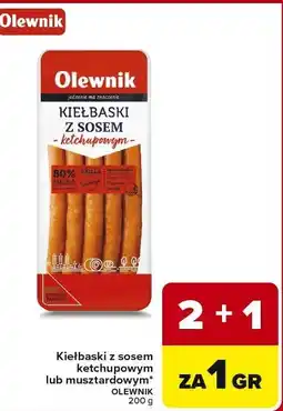 Carrefour Kiełbaski z sosem musztardowym Olewnik oferta