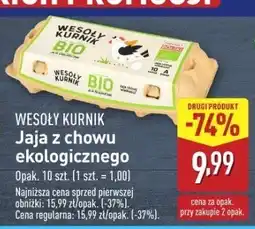 ALDI Jaja z chowu ekologicznego Wesoły Kurnik oferta