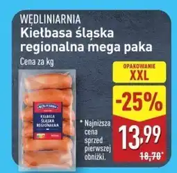 ALDI Kiełbasa śląska regionalna mega paka Wędliniarnia oferta