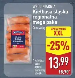ALDI Kiełbasa śląska regionalna Wędliniarnia mega paka oferta