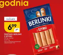 Chata Polska Parówki Berlinki z szynki Animex oferta