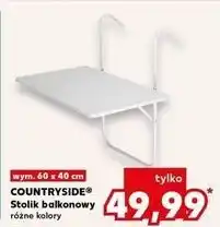 Kaufland Stolik balkonowy wiszący 60 x 40 cm Countryside oferta