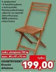 Kaufland Krzesło drewniane składane K-Classic Countryside oferta