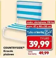 Kaufland Krzesło plażowe 47 x 48 50 cm K-Classic Countryside oferta