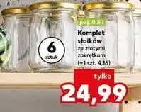 Kaufland Słoiki ze złotą nakrętką 500 ml oferta