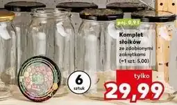 Kaufland Komplet 6 słoików z nakrętkami 900 ml oferta
