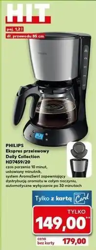Kaufland Ekspres przelewowy hd7459/20 Philips oferta