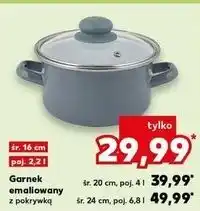 Kaufland Garnek emaliowany 24 cm oferta