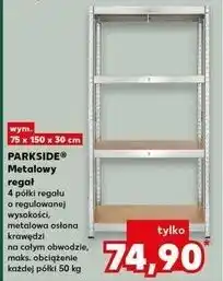 Kaufland Regał warsztatowy 75 x 150 30 cm Parkside oferta