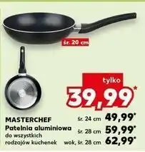 Kaufland Wok 28 cm ze szklaną pokrywką Masterchef oferta