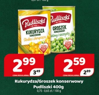 Delfin Groszek konserwowy Pudliszki 400g oferta