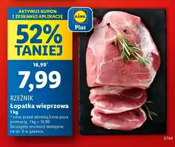 Lidl Łopatka wieprzowa bez kości Rzeźnik codzienna dostawa oferta