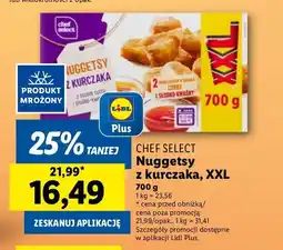 Lidl Nuggetsy z kurczaka z sosem curry i słodko kwaśnym Chef select oferta