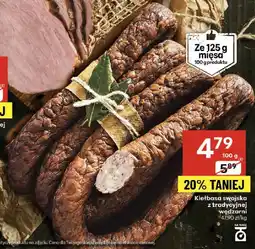 Delikatesy Centrum Kiełbasa swojska z tradycyjnej wędzarni Szlachecka Wędzarnia oferta