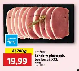 Lidl Schab wieprzowy bez kości plastry Rzeźnik codzienna dostawa oferta