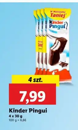 Lidl Baton mleczny Kinder pingui oferta