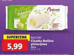 Lidl Ciastka rollino pistacja Balconi oferta