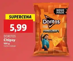 Lidl Chipsy kukurydziane minecraft movie o smaku serowym Doritos oferta