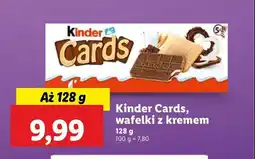 Lidl Herbatniki czekoladowe Kinder cards oferta