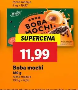 Lidl Ciastka ryżowe boba mochi brązowy cukier Yuki & love oferta