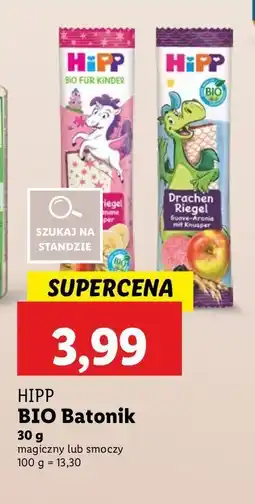 Lidl Baton owocowy winogrono-banan Hipp oferta
