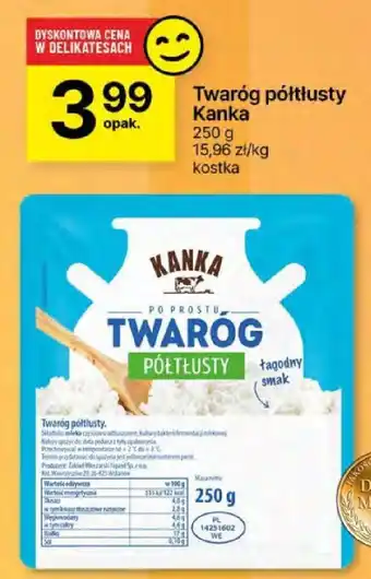 Delikatesy Centrum Twaróg półtłusty Kanka oferta