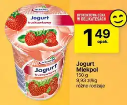 Delikatesy Centrum Jogurt truskawkowy Mlekpol oferta