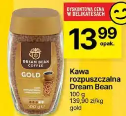 Delikatesy Centrum Kawa rozpuszczalna Dream Bean gold oferta