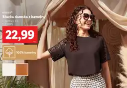 Lidl Bluzka damska z bawełny esmara oferta