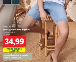 Lidl Szorty jeansowe męskie esmara MEN oferta