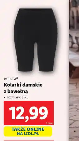 Lidl Kolarki damskie z bawełną Esmera oferta
