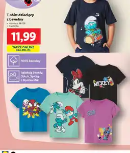 Lidl T-shirt dziecięcy z bawełny oferta