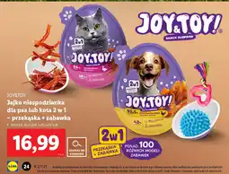 Lidl Jajko niespodzianka dla psa lub kota Joy&Toy oferta