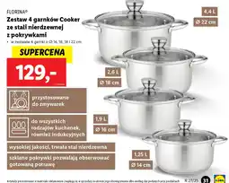 Lidl Zestaw 4 garnków Cooker Florina oferta