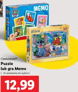Lidl Puzzle lub gra Memo Clementoni oferta