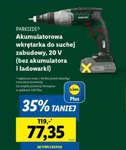 Lidl Akumulatorowa wkrętarka do suchej zabudowy Parkside oferta