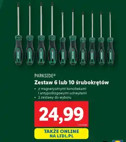 Lidl Zestaw śrubokrętów Parkside oferta