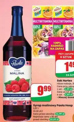 Dino Syrop malinowy Paola Hoop oferta