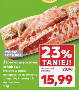 Kaufland Żeberka wieprzowe schabowe oferta