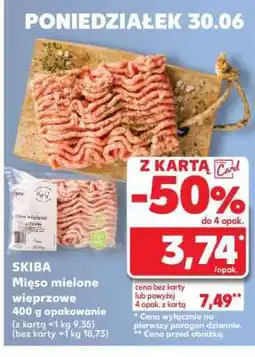 Kaufland SKIBA Mięso mielone wieprzowe 400 g opakowanie oferta