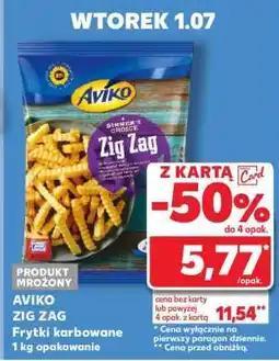 Kaufland AVIKO ZIG ZAG Frytki karbowane 1 kg opakowanie oferta