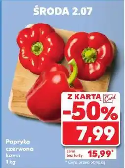 Kaufland Papryka czerwona luzem 1 kg oferta