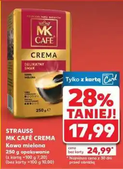 Kaufland STRAUSS MK CAFÉ CREMA oferta