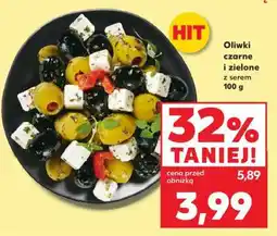 Kaufland Oliwki czarne i zielone z serem 100 g oferta