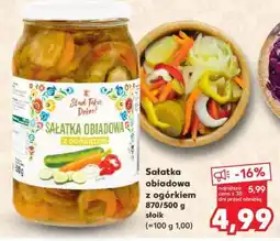 Kaufland Sałatka obiadowa z ogórkiem 870/500 g słoik oferta