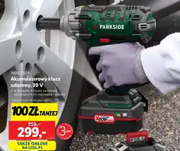 Lidl Akumulatorowy klucz udarowy Parkside oferta