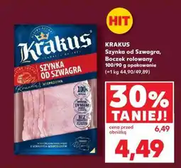 Kaufland KRAKUS Szynka od Szwagra, Boczek rolowany 100/90 g opakowanie oferta
