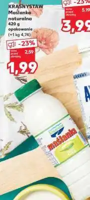 Kaufland KRAŚNYSTAW Maślanka naturalna 420 g opakowanie oferta